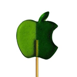 Apple logo lollipop